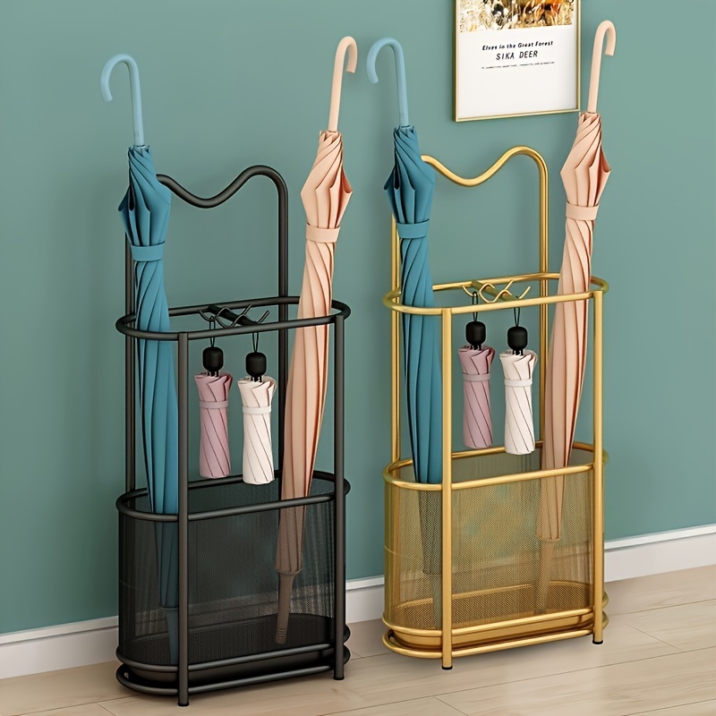 

Large Capacity Metal Umbrella Stand - Freestanding, Multi-use Storage Rack For Home & Office