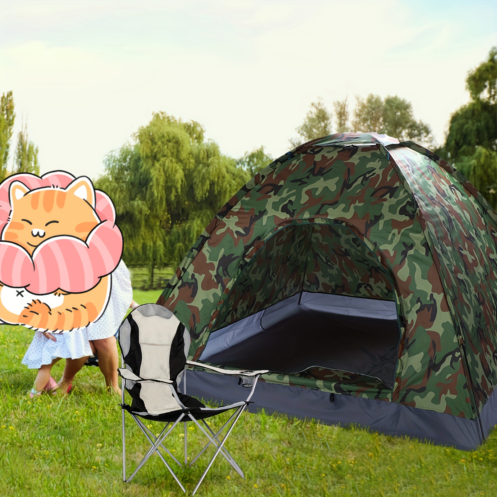 

3-4 Person Camping Dome Tent Camouflage