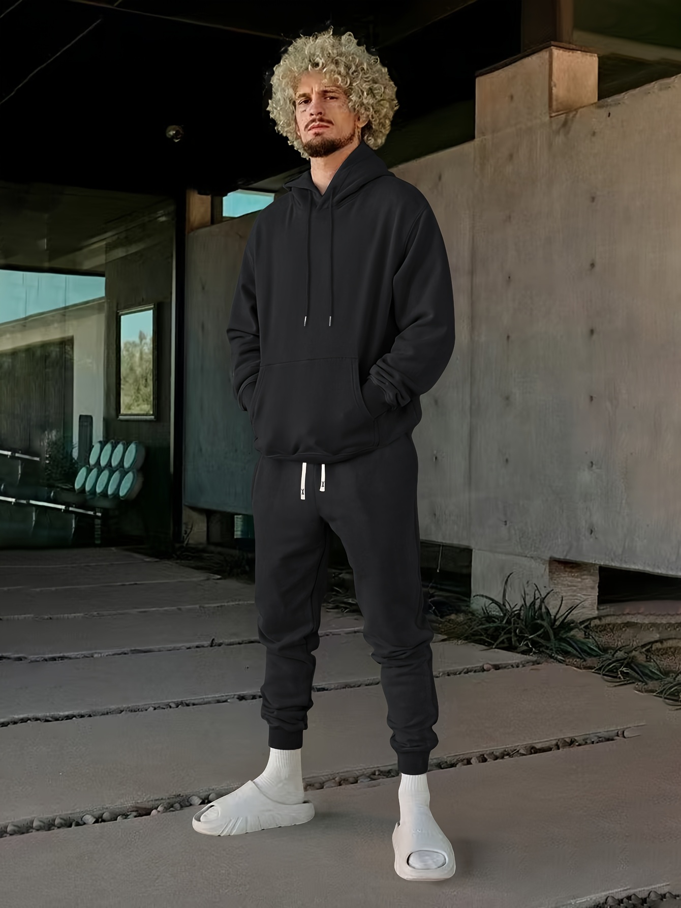 herren teiliges hoodie jogginghosen set casual sportswear Temu