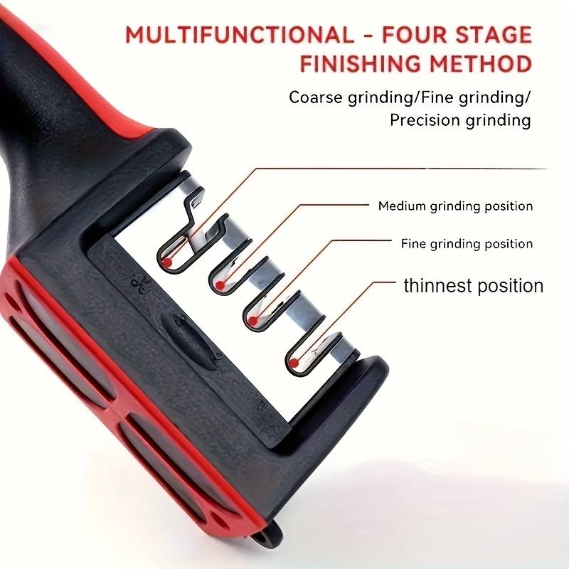 1pc   4   carbide and ceramic sharpening tool whetstone tool sharpener suitable for home kitchen restaurant use   essential ideal gift for easter ramadan st patricks day mothers day fathers day Product details 0