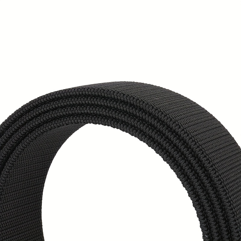 Stylish Navy Knit Automatic Buckle Belt for Men