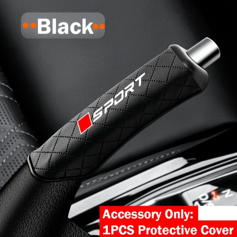 TEMU Faux Leather Back- Sticker Style Car Cover, Car Shifter Dust Cover Sleeve, Protector, Suitable For Manual Transmission Sleeve, Interior Upgrade,