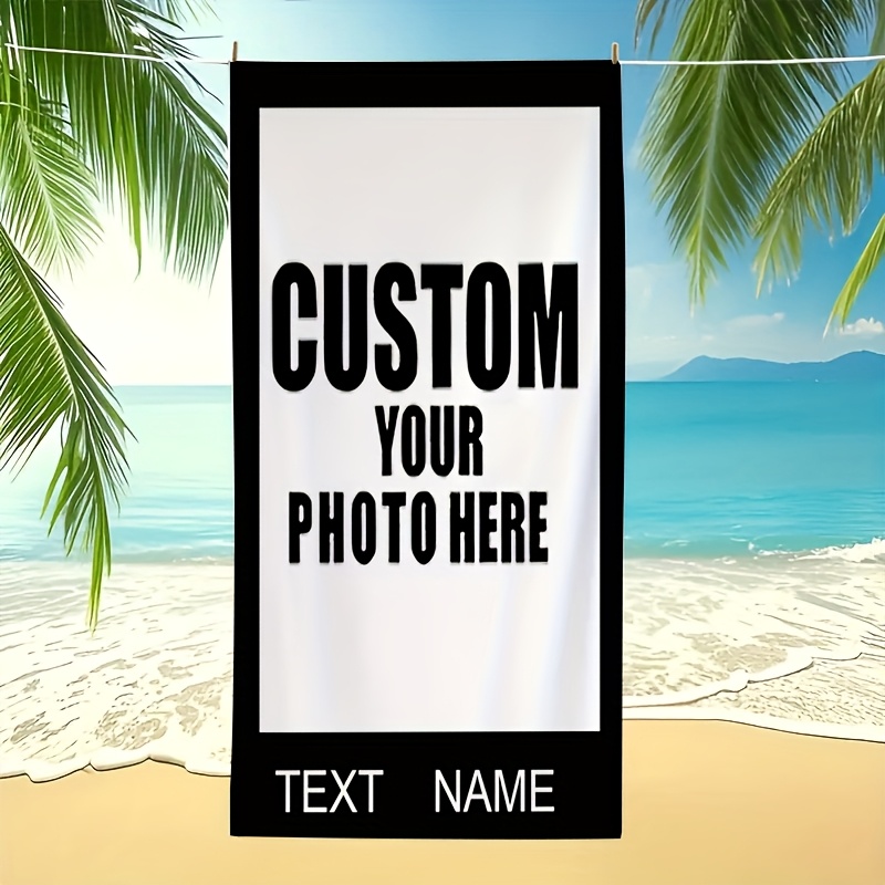 Customized Photo Extra Large Beach Towel, Gift