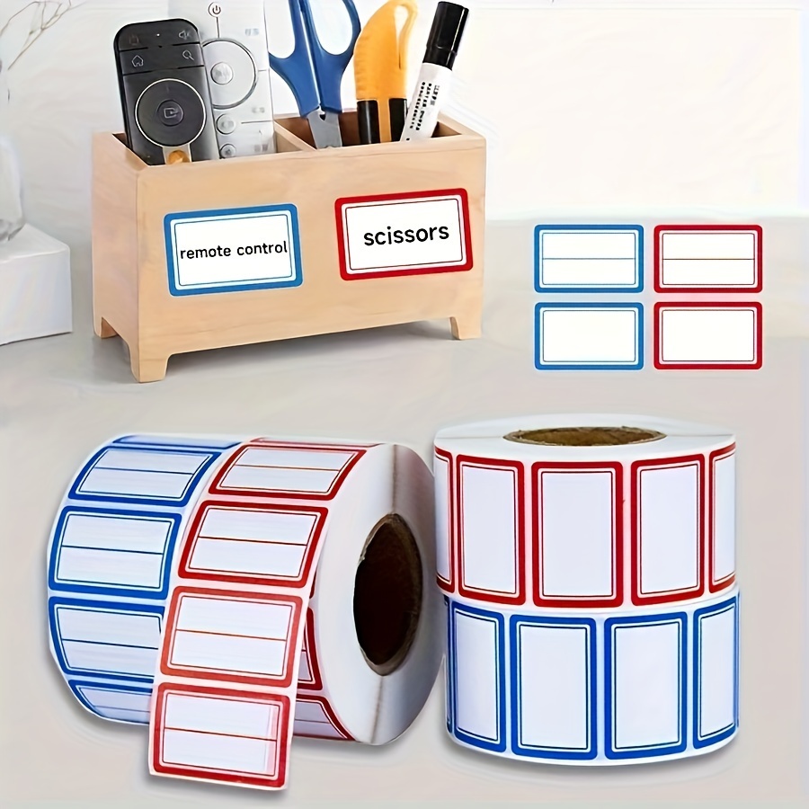 

500 Pcs Self-adhesive Label Stickers In Rolls For Office, School Supplies - Round Blank Labels For File Classification, Price Tags, Memos