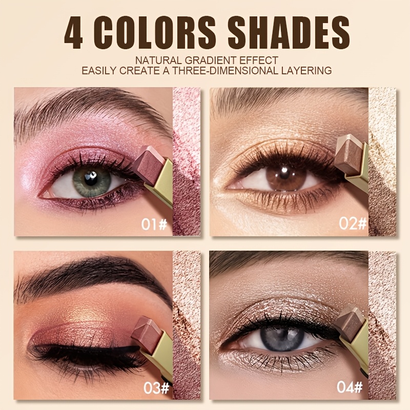 Dual-Tone Gradient Eyeshadow Pencil, Waterproof & Long-Lasting