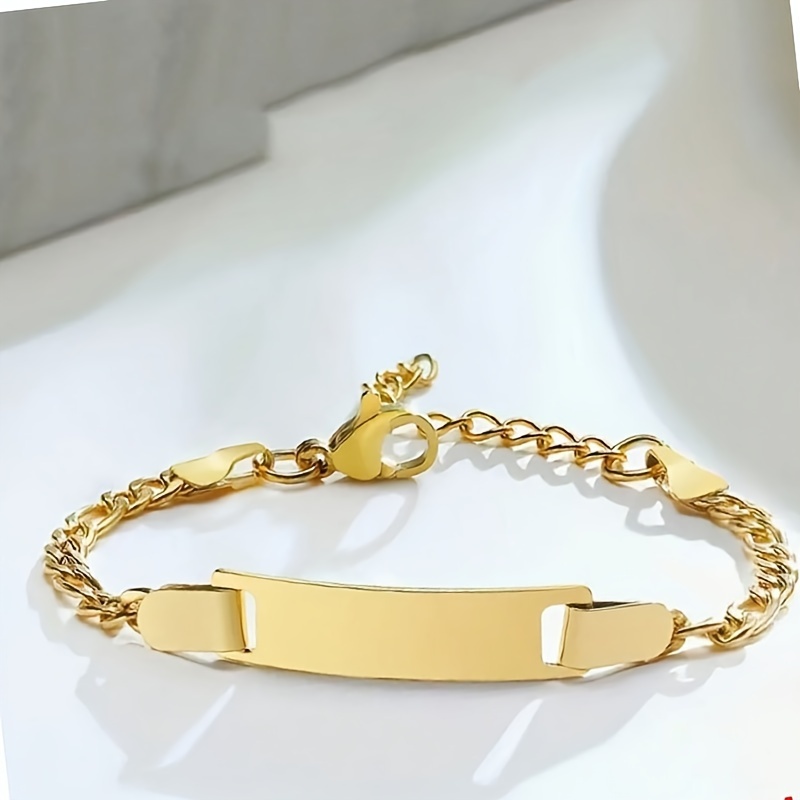 TEMU Charming Stainless Steel Bracelet For - Birthday Gift, & Accessory, For ' Day & -to- - & Style
