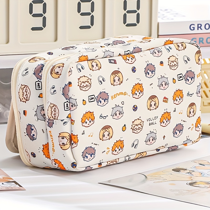 Anime Kosmetiktasche „Just A Girl Who Really Loves Anime“ – Wasserdicht, 23x17 Cm, Perfekt Für Fans