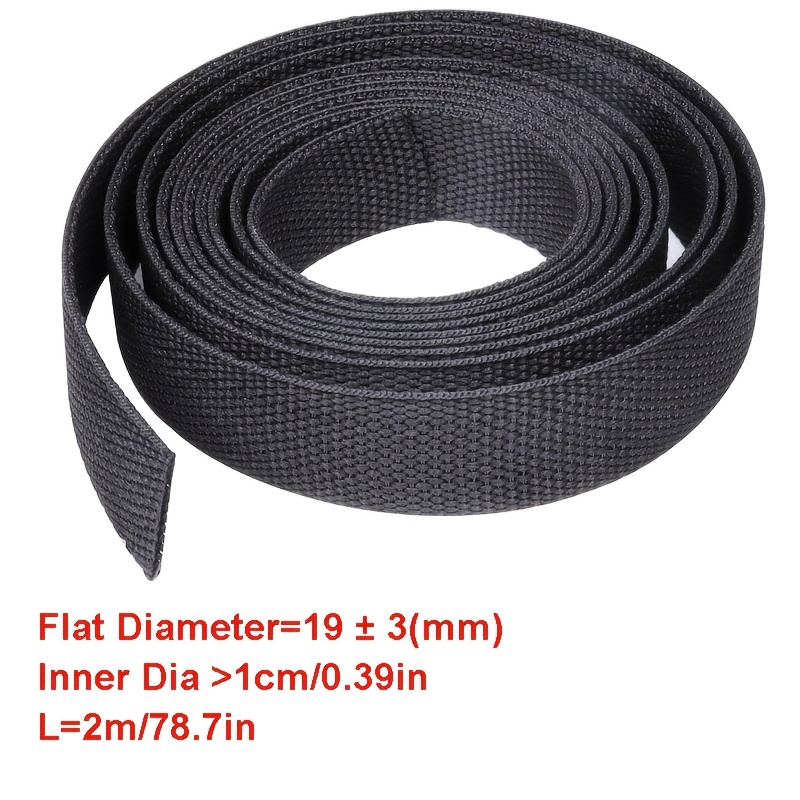 TEMU 2:1heat Shrink Wire Loom Braided Cable Sleeves, Diameter 10mm, Length 0.5/1/1.5/2 Meters 2:1 Ratio Heat Shrinkable Cord Protector Shrink, Cord