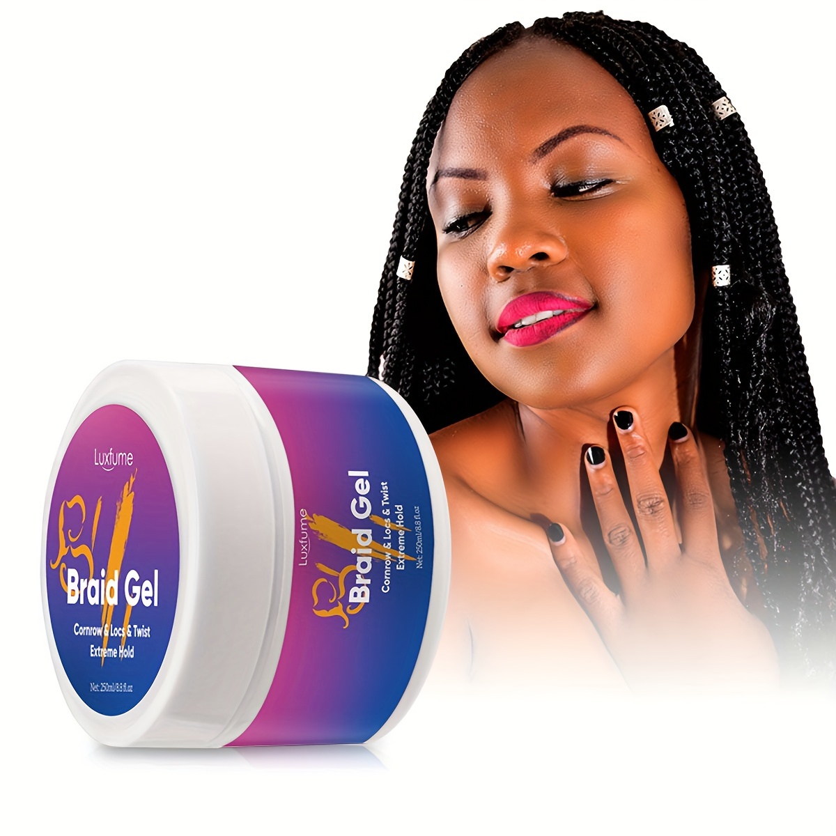 hair braid gel cornrow locs twist style moisturizing and strengthening formula give dreadlocks a natural and healthy details 0