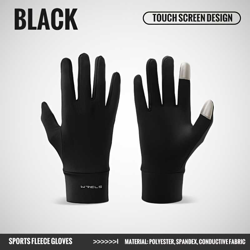 TEMU A Pair Of Wrels Autumn And Winter Outdoor Warm Sports Gloves, Providing , Thin Design, Suitable For Golf, Touch Screen Compatible, Perfect For