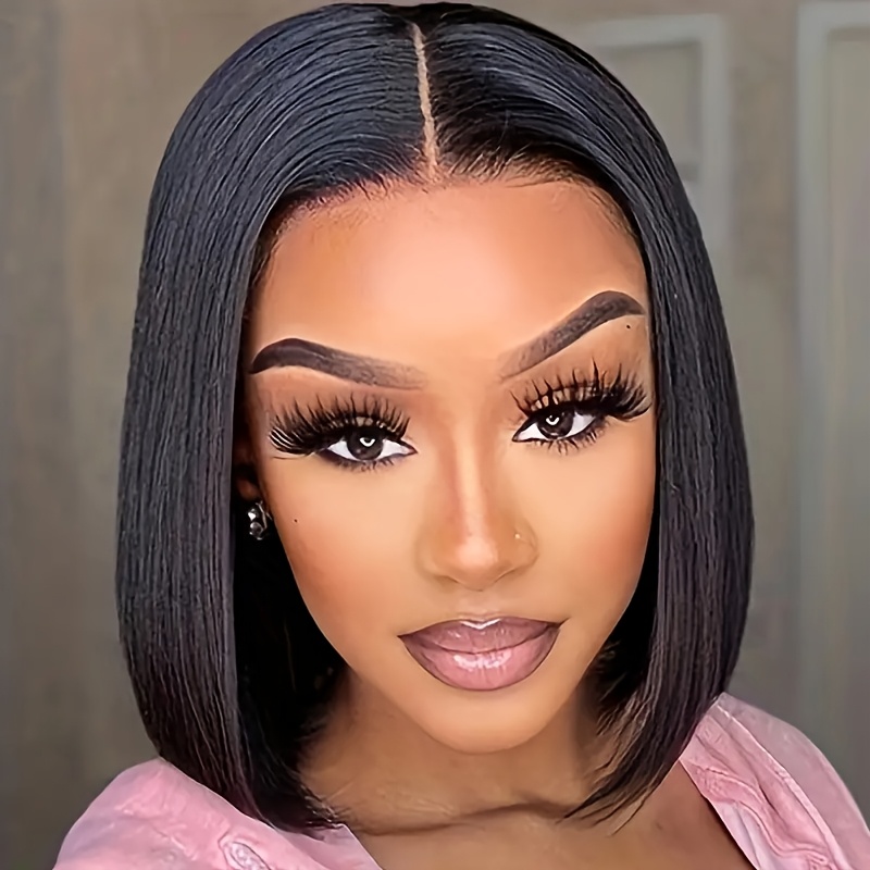 Short Bob Wig for Women, Mid-Length Cut Design, Suitable for Ladies, Looking, 30.48 cm Black Short Bob Wig, Perfect for Daily Wear, Role-Play, Outfit Matching, And Various Festivals