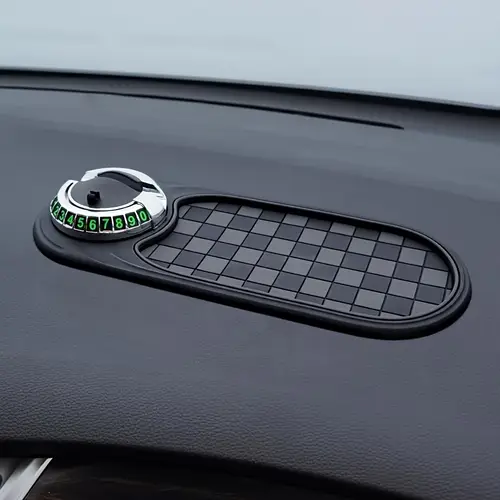 multifunction car anti slip universal phone holder rotatable anti dashboard pad with temporary parking numbe and large pad for phones glasses keys gadgets