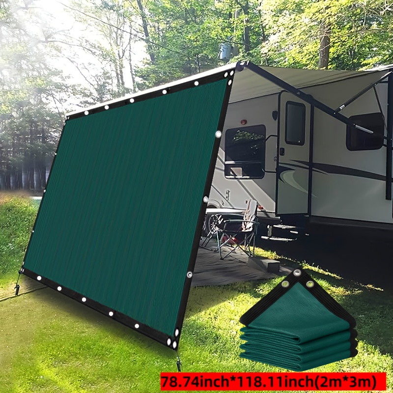 Image of Sunshade Net, Outdoor Durable Sun Shade Cloth, Rv Exterior Extension Canopy, Rv Awning, Garden, Gardening, Picnic, Multi-scene Use