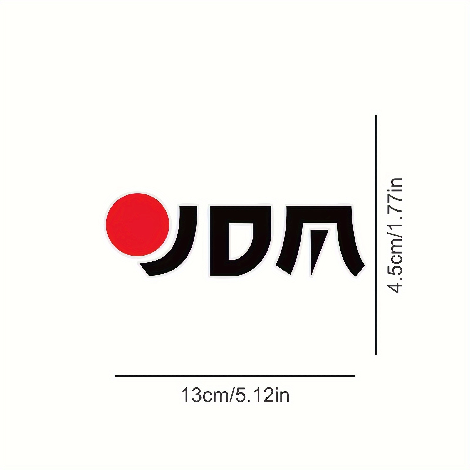 

1pc Jdm Cartoon Vinyl Sticker, Matte , Easy To Apply On Smooth , Rear Car & Truck Window & Bumper Decal, Reusable, Anime & Themed, Irregular Shape, For Plastic & Glass