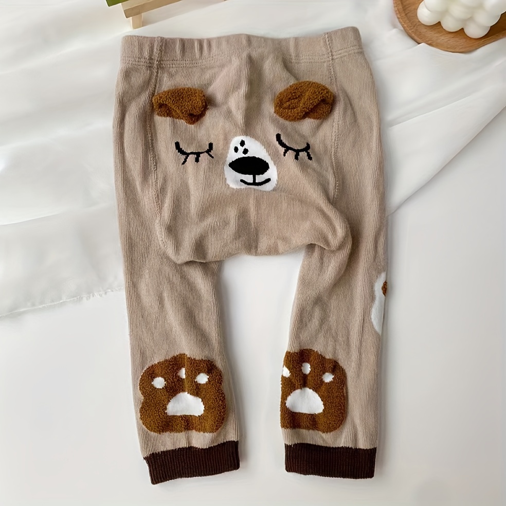 Image of 1 Pair Of Baby Toddler Cartoon Big Cotton Leggings