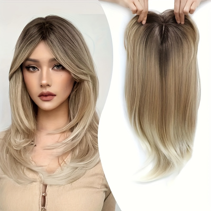 A Synthetic Wig Piece Women Featuring A Long Micro Volume