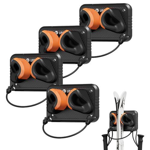 wall mounted ski storage rack wall mounted storage garage storage artifact space saving can organize skis and household tools to 100lbs suitable for home and garage 4pcs