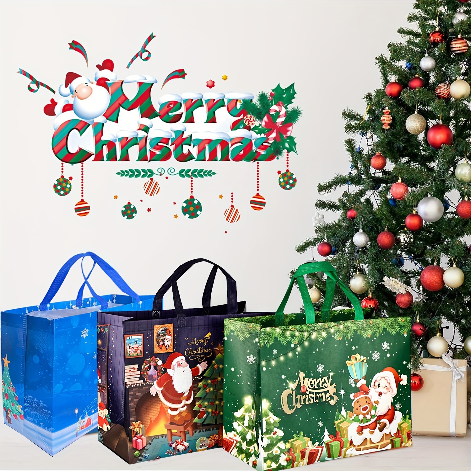 6pcs Bolsas de Regalo *eñas Bolsas de de *ad con Bolsas de Compras  Reutilizables con Asa Bolsas de Snacks