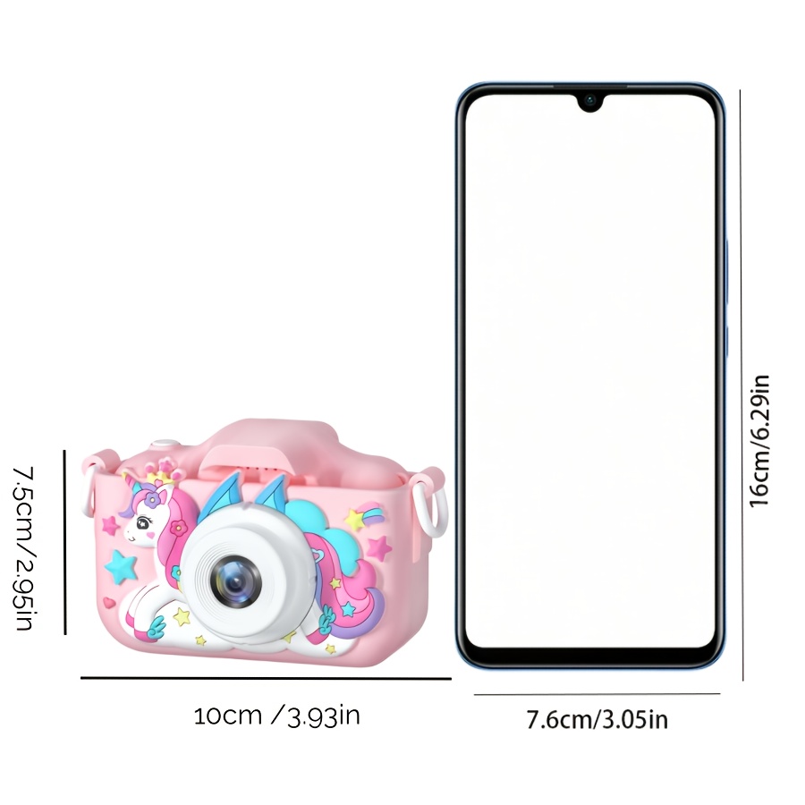 Custodia Rigida Per Fotocamera Istantanea Bambini - Protettiva, Con Tasca Rete E Cinturino