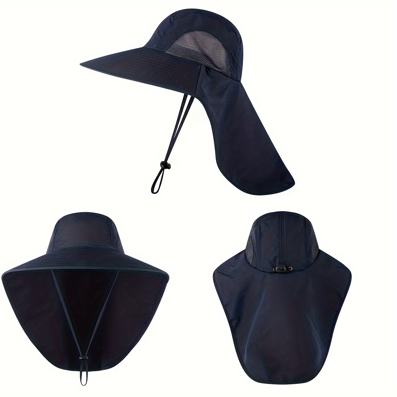 Chapeau De Soleil Léger – Large Bord 7,5cm, 100% Coton/Polyester, Protection UV, Hydrofuge – Pour Homme/Femme (Tour De Tête 55-62cm)