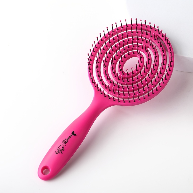 E-shop Haarentwirrbürste, Salon Rundkopf Glättbürste Entwirrbürste, Lockenbürsten, Frisierwerkzeuge für Frauen Mädchen, geeignet für trockenes nasses