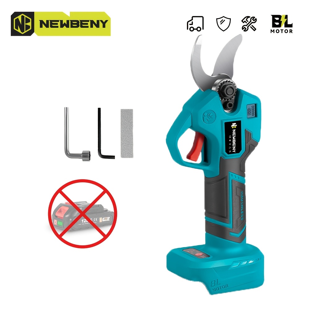 Image of Cordless Electric Pruning Shears Kit, Digital Display Portable Tree Pruner, Suitable For Home Gardening, Tree Pruning, And Landscaping