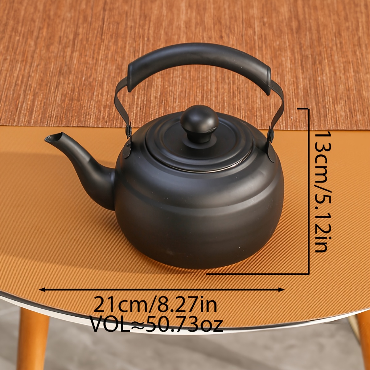 1pc Thickened Stainless Steel Household Room Restaurant Teapot Coffee Pot Cold Water Pot For Tea, Coffee, Milk, , Suitable For Outdoor Weddings, Parties, Gifts, Birthdays