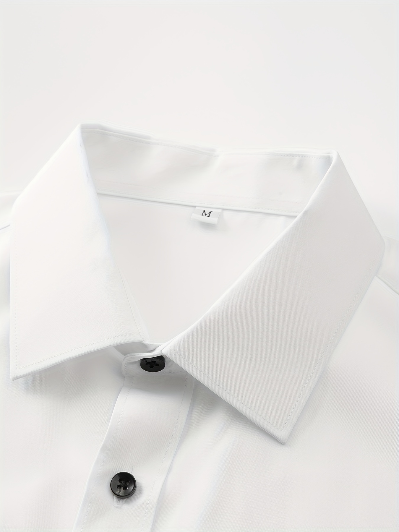 Camisa Formal Juvenil para Adolescentes, Manga Larga, Cómoda y Transpirable, Camisa Abotonada, Talla Regular, Largo Extendido, Adecuada para Ocasiones Formales, Camisa Elástica para Estudiantes, Para Adolescentes