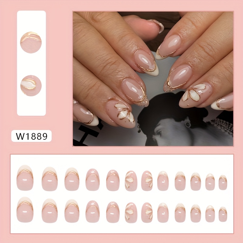 Image of Trade Ethereal Fresh And Gentle Three-dimensional Gilded Fine Glitter Flowers European And American Ins-style Detachable Nail Art