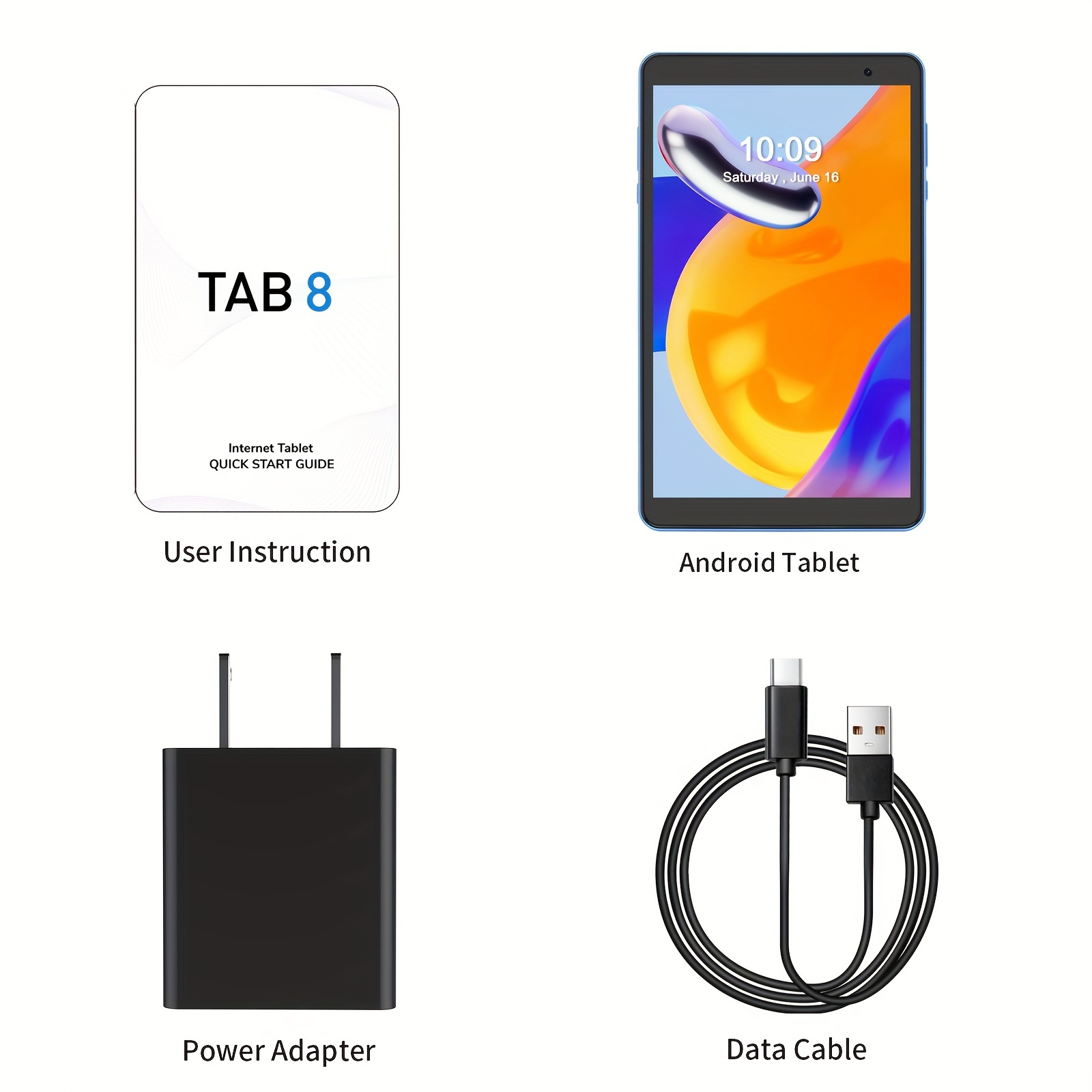 tablet pc pritom android 13 8gb (4gb+4gbexpansion)ram 64gb