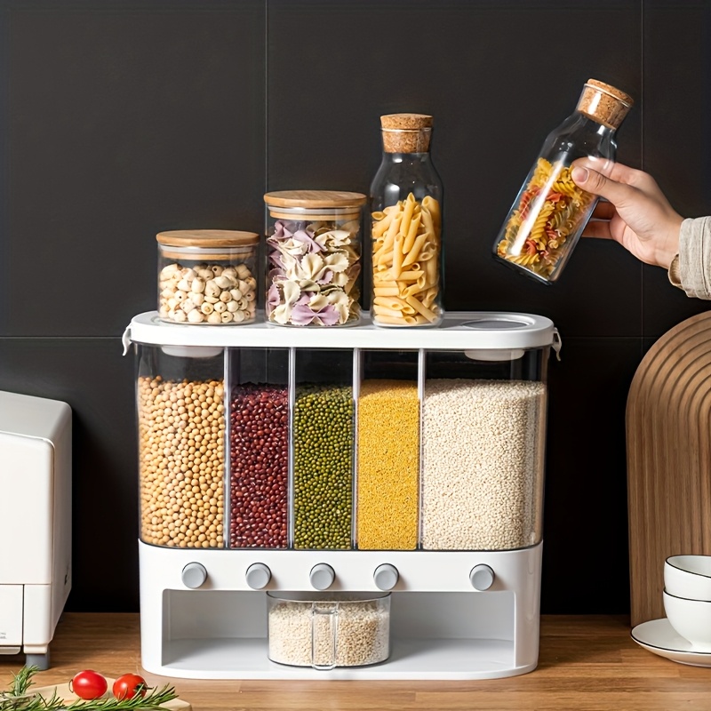 [Ideal Gift] Faridabio 12L (4 Gallons) Kitchen Storage Container - Airtight, Bug-Proof & Moisture-Proof Food Organizer with Transparent Window - Space-Saving Square Bin for Pantry, Cabinet, Countertop - Ideal for Rice, Beans, Pasta, Spices - Perfect Gift for Home Cooks & Professional Kitchens, Modern Kitchenware, Japaneseinspired Design