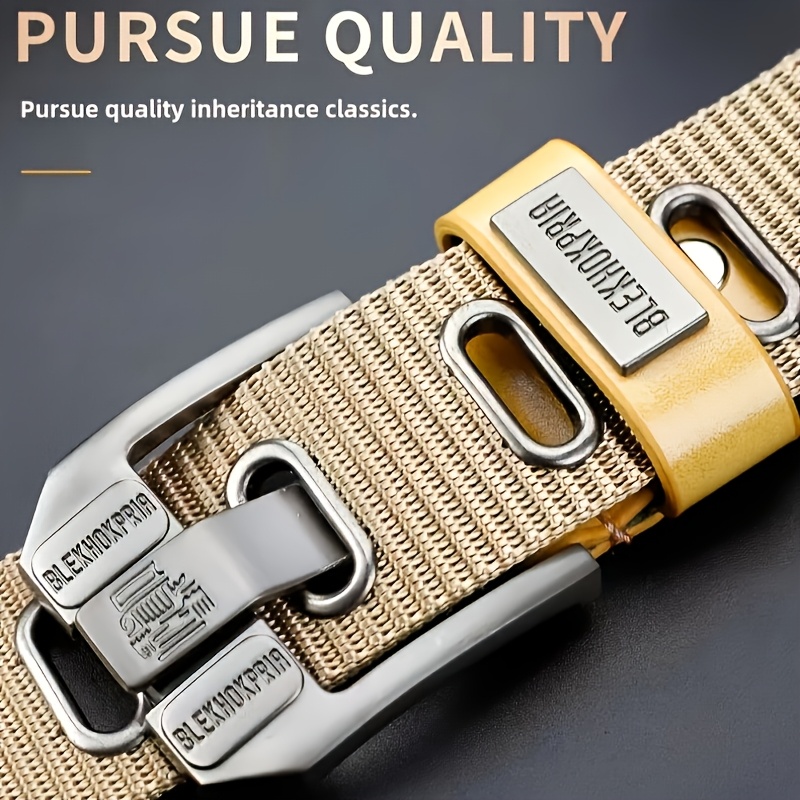 Y2K Tactical Canvas Work Belt for Men