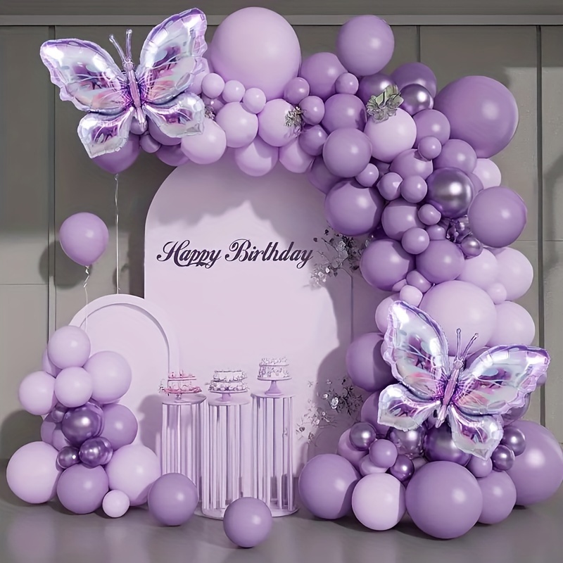 

celebratory Elegance" 106-piece Romantic Purple Balloon Garland Arch Kit - Perfect For Weddings, Birthdays, Anniversaries & Graduations - Indoor/outdoor Decor