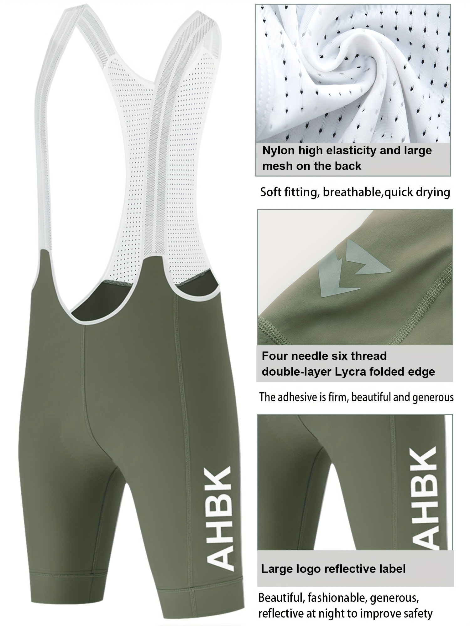 shorts ciclismo verano tirantes anchos transpirable Temu Ecuador