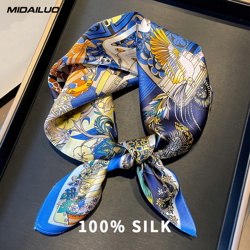 100% 20.87 X 20.87 Inches Breathable Square Scarf Decorative Square Scarf Elegant Accessory Non-stretchable Suitable For Outdoor Decorative Additions