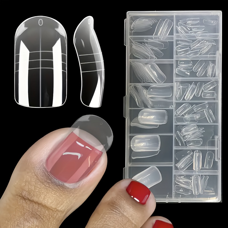 E-shop 15 Größen Polymer Gel Zehenausdehnungs-Nagelmodell 150 Stück in Box