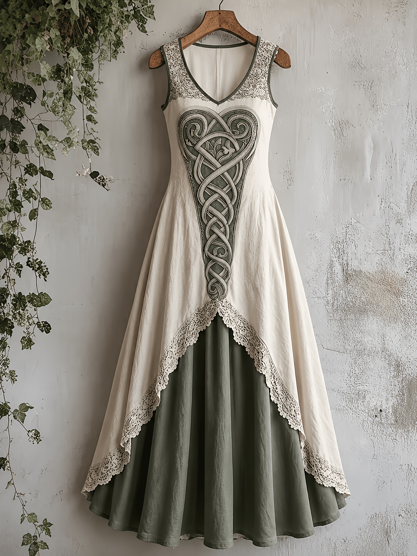 item picture womens elegant summer   simple sleeveless color block viking pattern print dress