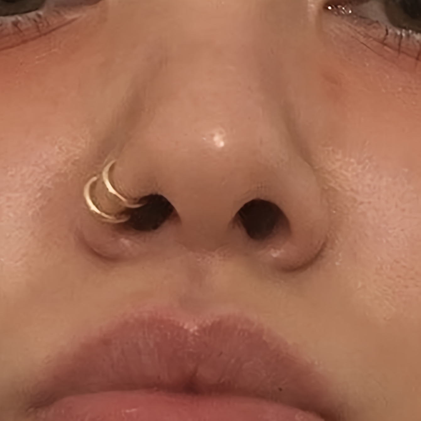 3pcs Stainless Steel Fake Nose Ring Set, Non-Piercing