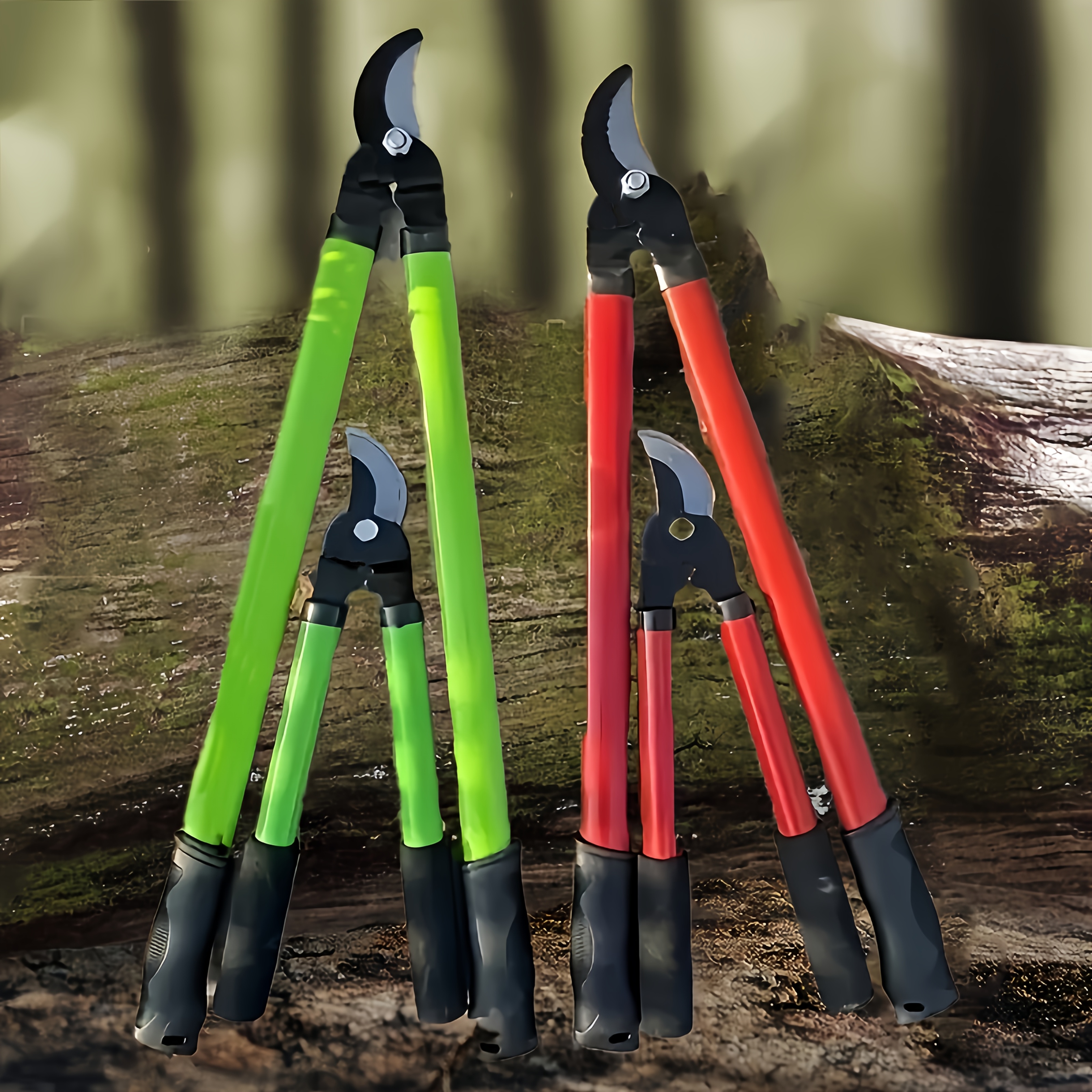 modern long handled pruning shears with   carbon steel blade 1pc durable metal gardening shears for thick branches and hedges etc