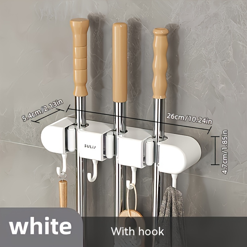 Rv Mop Rack Hook Flushless Mop Broom Rack Wall Temu