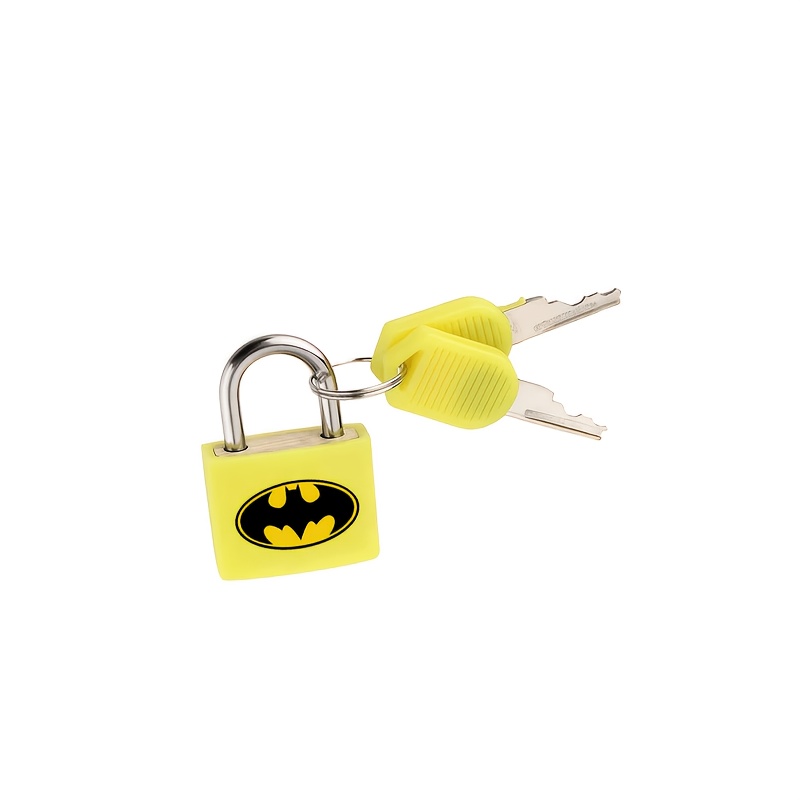 Batman-themed Printed Mini Portable Padlock with 2 Spare Keys
