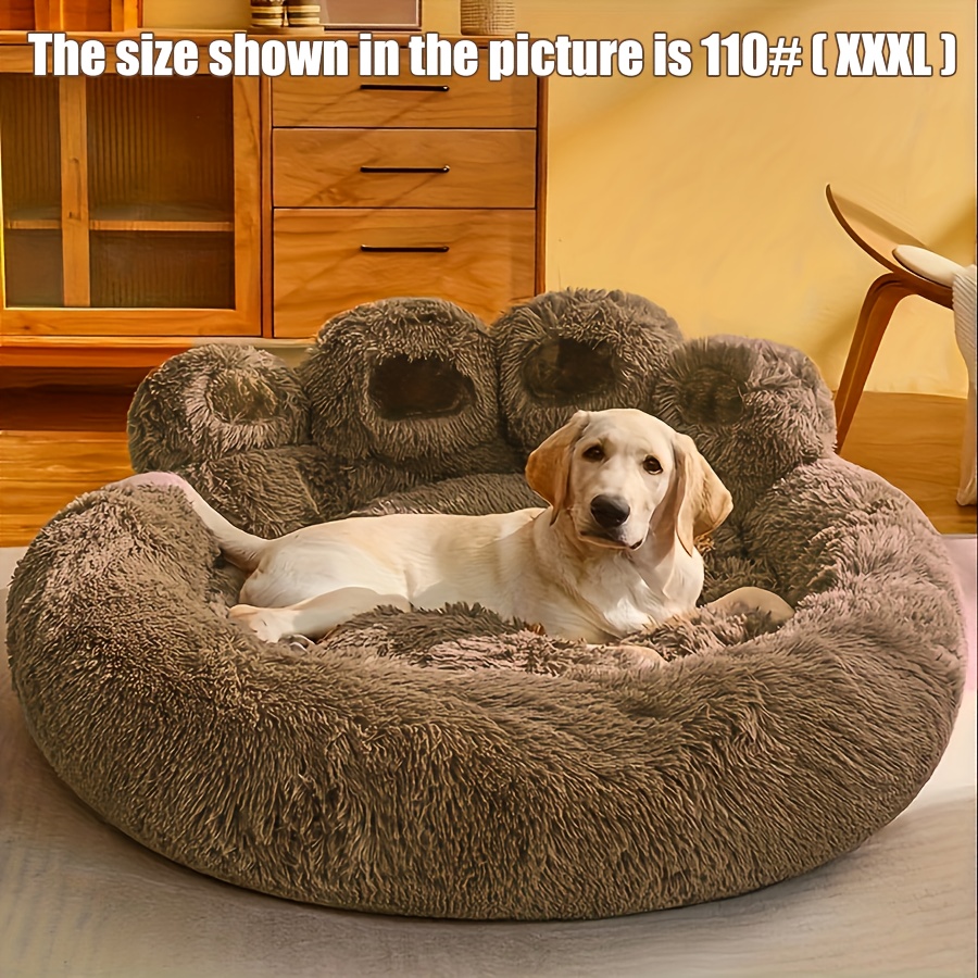 

Cute Dog Bed, Warm Pet Nest For Small, Medium, Large Dogs, Washable Pp Cotton Dog House With Removable Cover