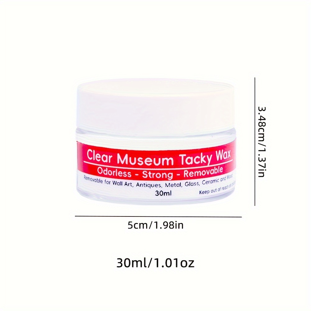 clear museum tacky wax   and strong   for antiques wall art and collectibles removable and non damaging suitable for       in 30ml and 150ml sizes craft accessory   14 Product details 4