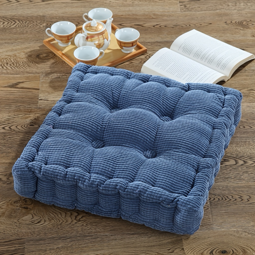 TEMU 1pc (1 Square Or 1 Circular) Of Comfortable And Soft Plush Floor Cushions, With A Easy And , Suitable For Use In Restaurants, Living Rooms, And
