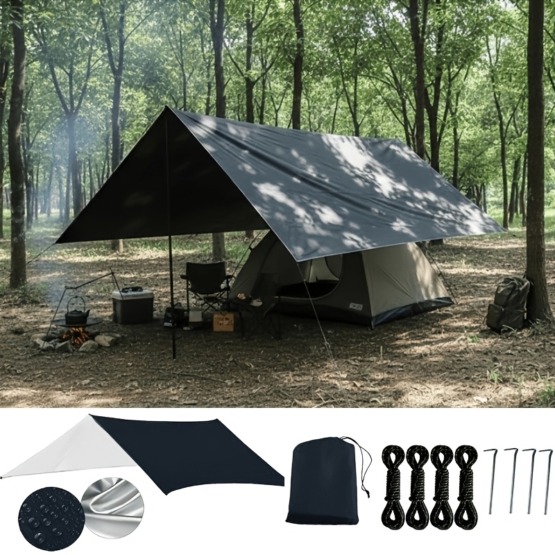 zelte grosser Outdoor-Zelt, Campingzelt für 6 Personen, Familienzelte für Camping, wasserdicht, Zelt mit Wohnzimmer und separaten Räumen, 4-Jahreszeiten-Zelte, großer Familienunterschlupf (Farbe: Orange) beautiful Sport & Freizeit Campen im schattigen Kiefernwald commercial-canopy Farbe:Tilda