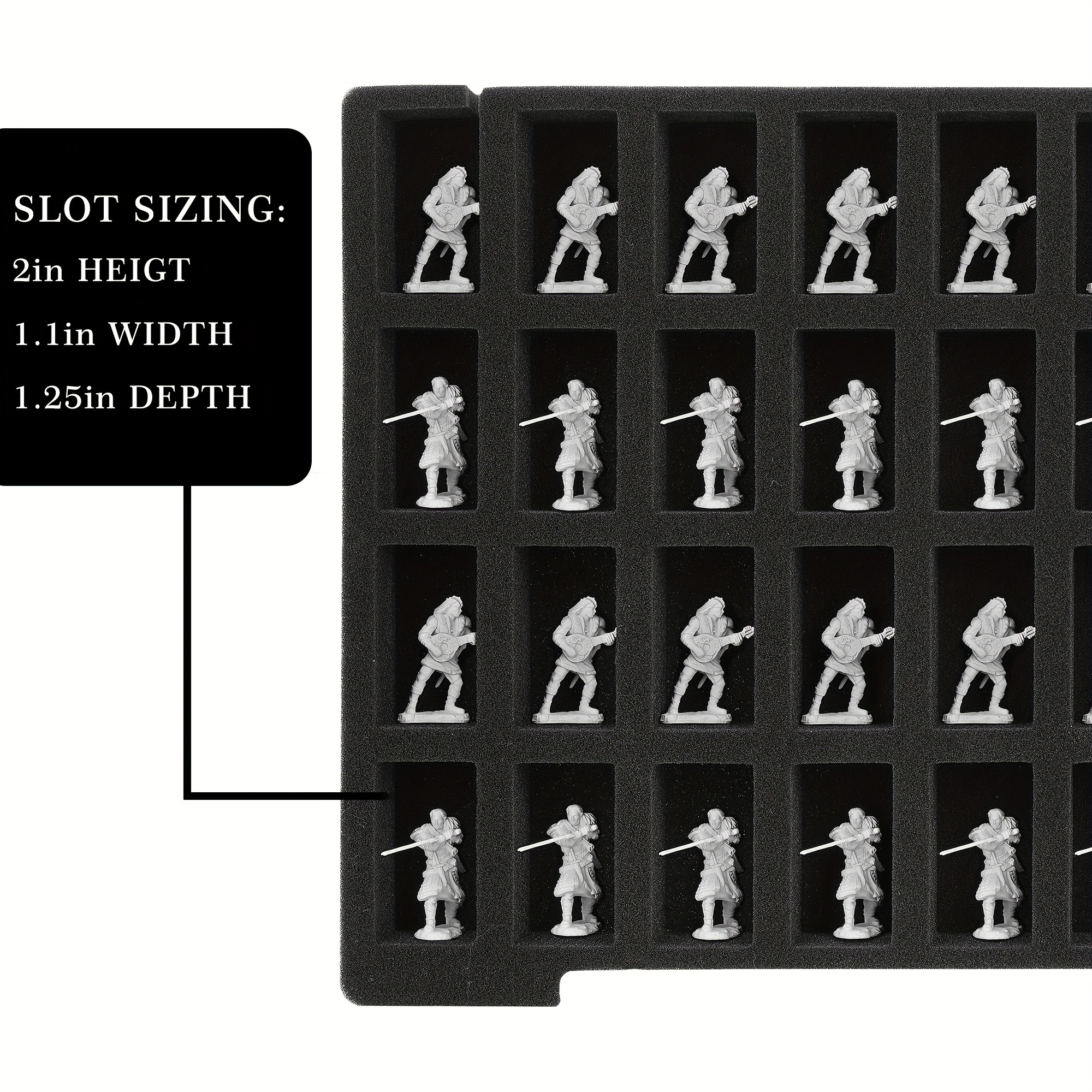 Miniature Storage Carrying Case, 108 Slot Figure Organizer