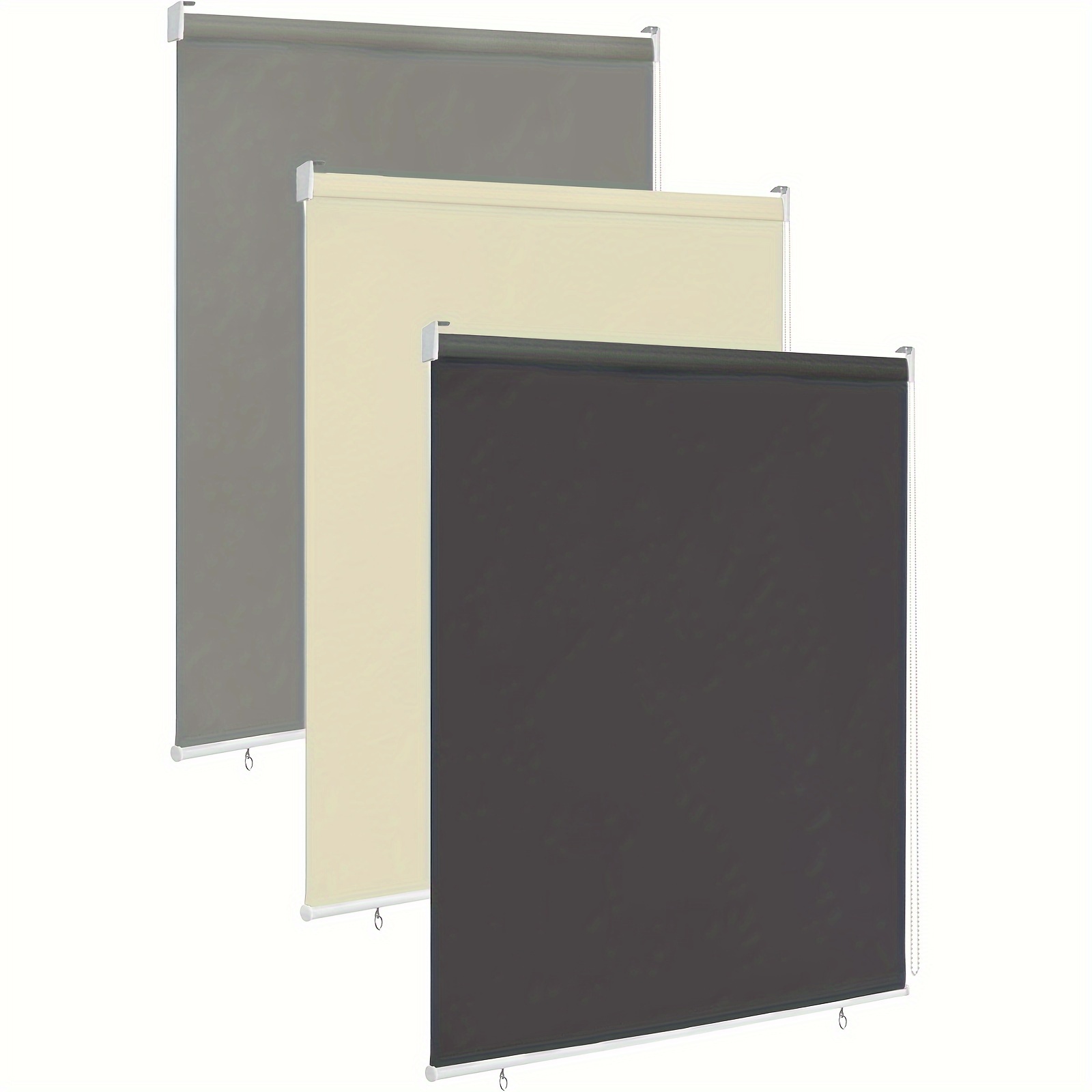 vertical outdoor roller blind for balcony blackout uv protection reflective thermal