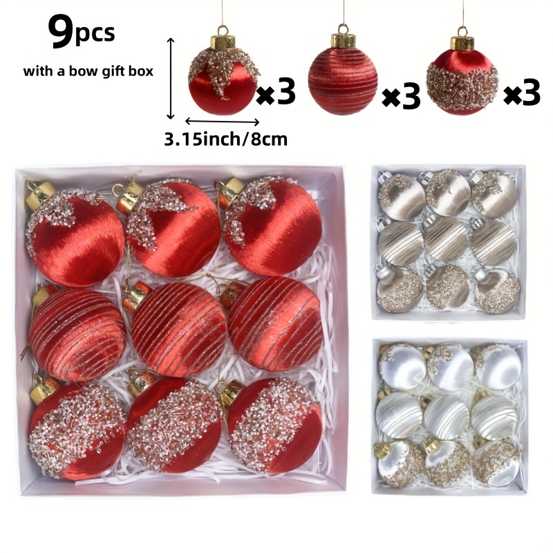 

[customer ] 9pcs Luxurious Christmas Ornament Set - Holiday, Wedding & Valentine's Decorations - Plastic, Fairy Theme