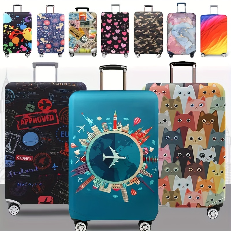 NEZIH Fishing Lake Fishermen Travel Luggage Protector Suitcase Cover  Protective Case Washable Beach Holiday, White, M : : Clothing,  Shoes & Accessories