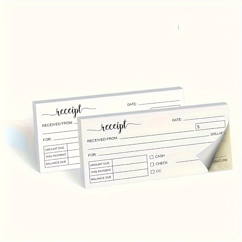 TEMU Set of 2 Pads: Sheets per Pad, 2.76x5.91 inches, Handmade Business Copy Order with Carbon Copy Pads